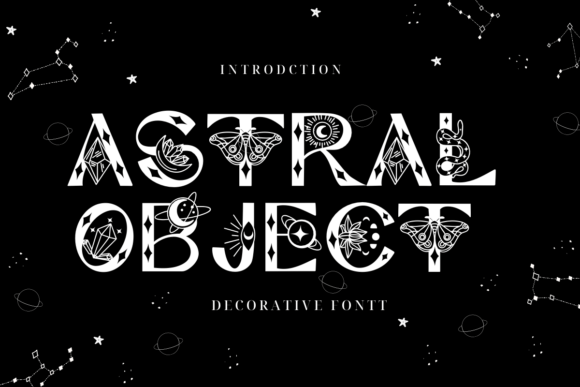 Astral Object Font for Business Branding