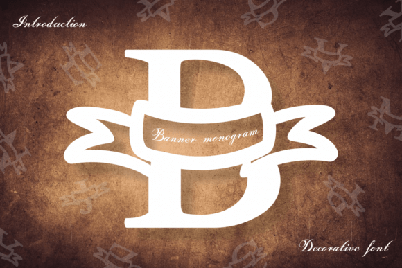 Banner Monogram: A Decorative Font for Creative Branding