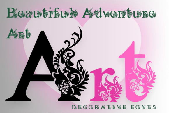 Beautiful Adventure Art: A Font for Editorial Creativity