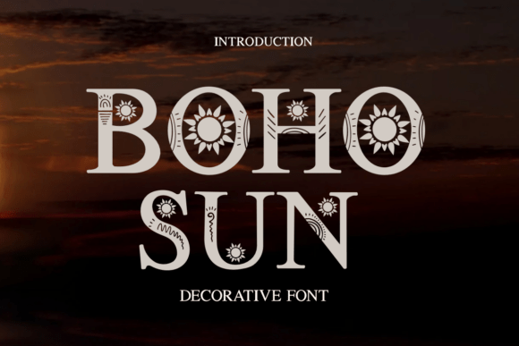 Boho Sun: A Calm and Creative Display Font for Editorial Design