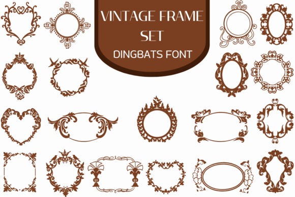Boost Your Campaign with Vintage Frame Set Font