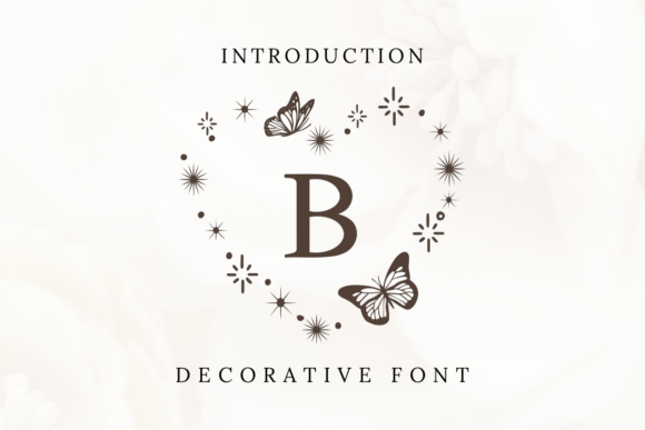 Butterfly Heart: A Delicate Display Font for Editorial Projects