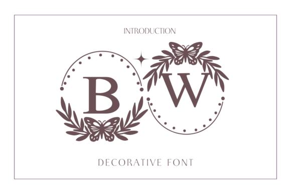 Butterfly Wreath Font Review for Branding Projects