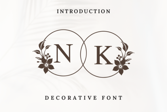 Classic Monogram Font for Editorial Design