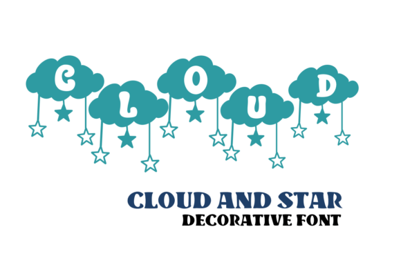 Cloud and Star: A Decorative Font for Web Design