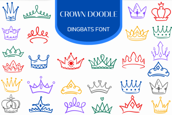 Crown Doodle: A Playful Font for Creative Branding