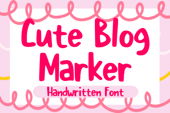 Cute Blog Marker: A Playful Font for Modern Web Design