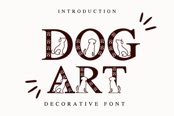 Dog Art Font for Engaging Visual Campaigns