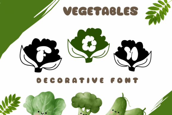 Fon Vegetables Font for Business Branding
