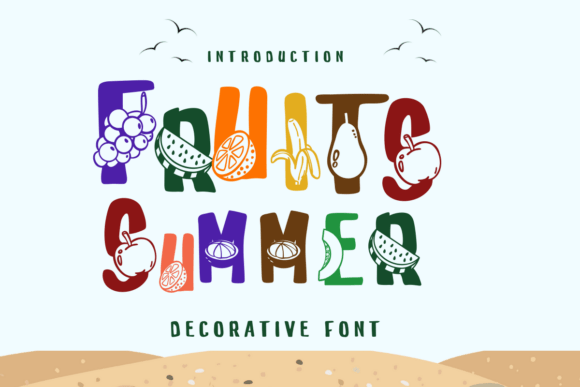 Fruits Summer Font for Creative Campaigns