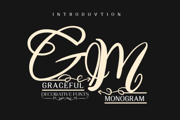 Graceful Monogram: A Decorative Font for Creative Branding