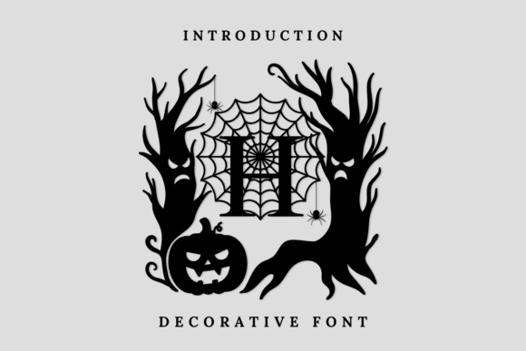 Halloween Monogram Font for Seasonal Campaigns