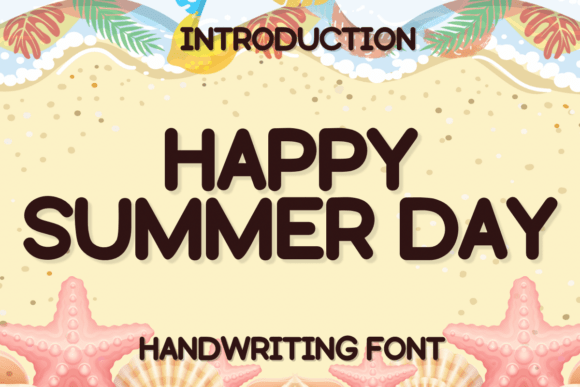 Happy Summer Day Font for Web Design
