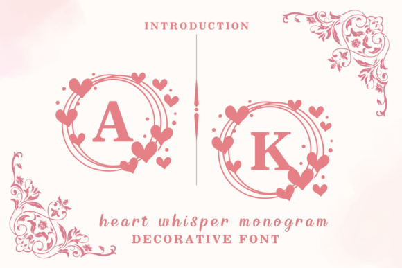 Heart Whisper Monogram Font Review