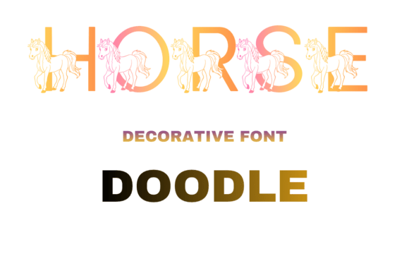 Horse Doodle Font for Editorial Design