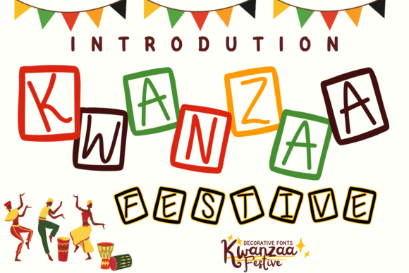 Kwanzaa Festive Font for Editorial Design