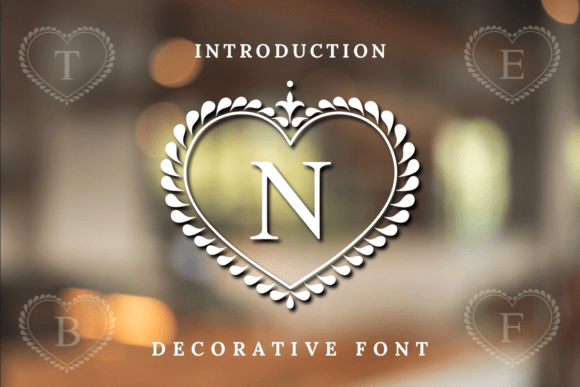 Loveheart Monogram: A Decorative Font for Creative Branding
