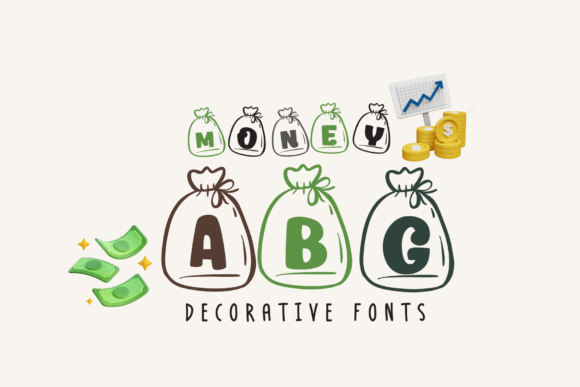 Money Bag Font for Web Design