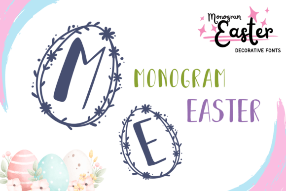 Monogram Easter: A Decorative Font for Branding and Design