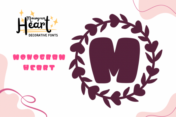 Monogram Heart: A Graceful Font for Editorial Design