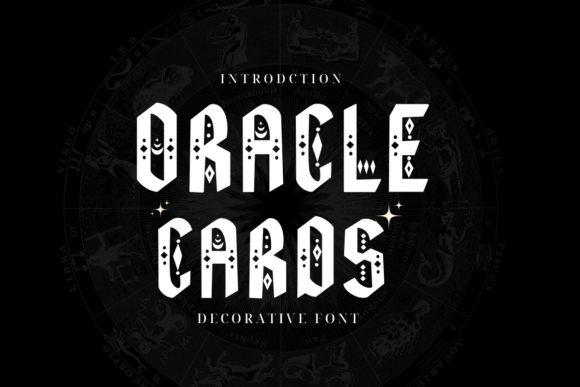 Oracle Cards: A Decorative Font for Creative Makers