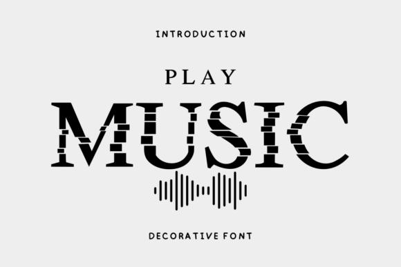 Play Music: A Decorative Font for Creative Branding Projects
