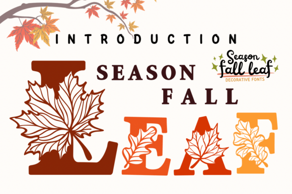 Season Fall Leaf: A Gentle Font for Editorial Elegance