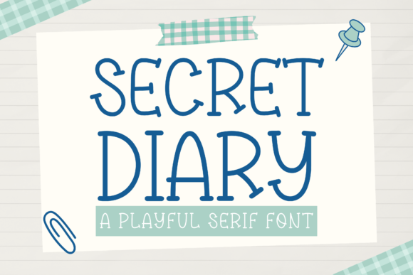Secret Diary Font for Handmade Creations