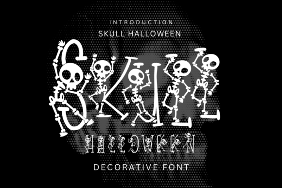 Skull Halloween Font for Campaign Creatives
