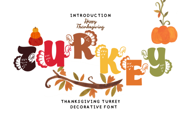 Thanksgiving Turkey Font for Seasonal Marketing