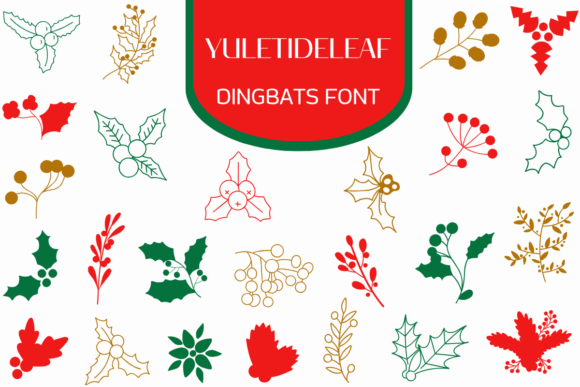 Yuletideleaf: A Festive Display Font for Digital Design